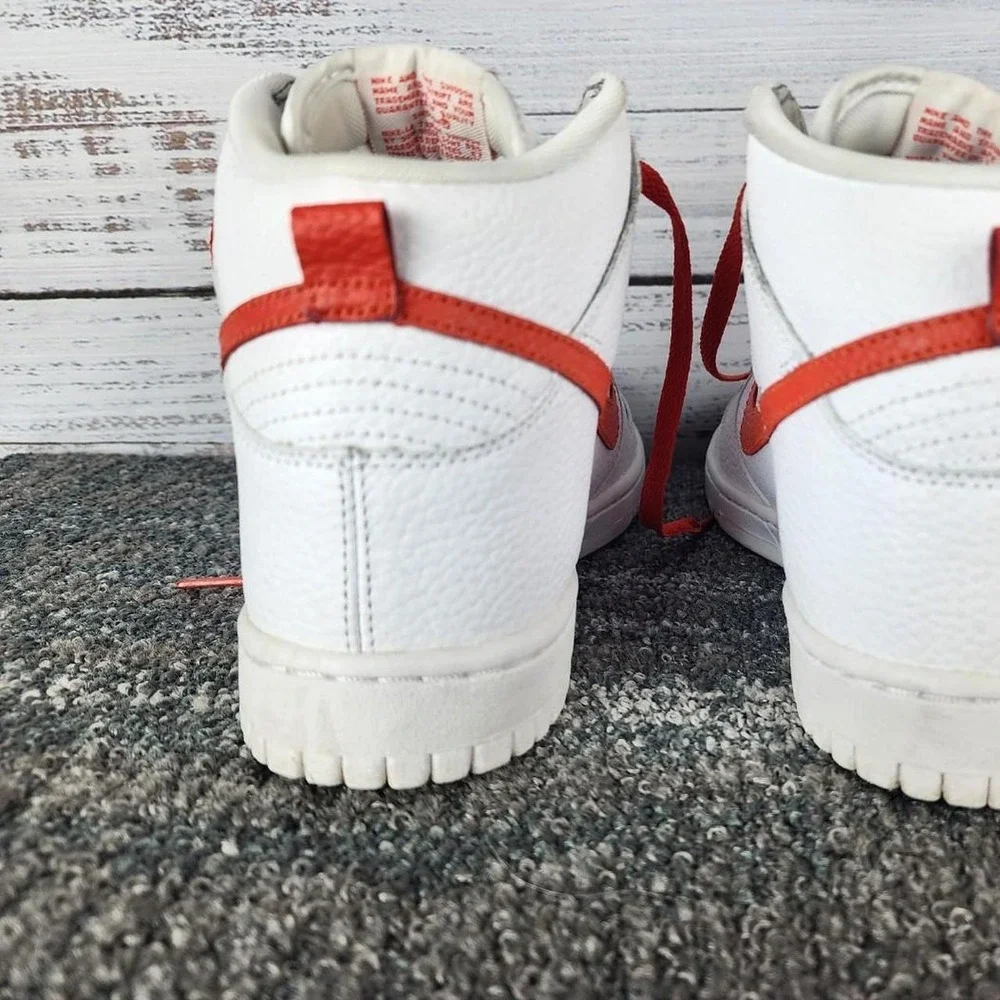 Nike Dunk Retro High White/Red Size US 8